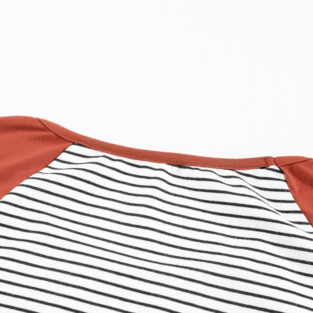 💜 New Stripped Top With Pocket - Picture 9 of 11